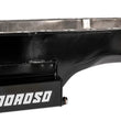 Load image into Gallery viewer, Moroso Ford 351W (w/Front Sump) Kicked Out Wet Sump 7qt 8in Steel Oil Pan - Back View