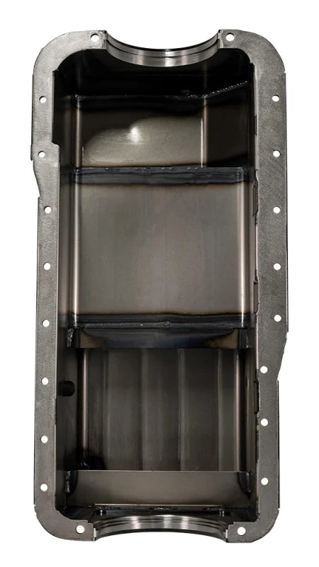 Moroso Ford 351W (w/Rear Sump & Billet End Seals) Extra Deep Wet Sump 7qt 9in Steel Oil Pan - Installation View