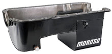 Load image into Gallery viewer, Moroso Ford 351W (w/Rear Sump) Extra Deep Wet Sump 7qt 9in Steel Oil Pan - Side View