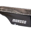 Load image into Gallery viewer, Moroso Ford 352-428 FE Stock (w/Front Sump) Wet Sump 5qt 5in Steel Oil Pan - Side View