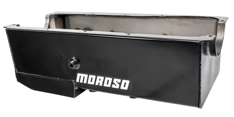 Moroso Ford 429-460 (w/Box Sump) Drag Race Wet Sump 9qt 7-7/8in Steel Oil Pan - Main Product View