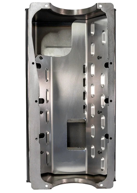 Moroso Ford 429-460 (w/Box Sump) Drag Race Wet Sump 9qt 7-7/8in Steel Oil Pan - Installation View