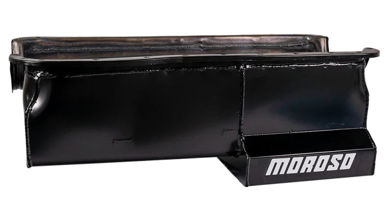 Moroso Ford 429-460 (w/Rear Sump) Wet Sump 7qt 8.5in Steel Oil Pan - Main Product View