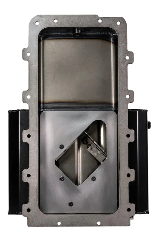 Moroso Ford 4.6/5.4L Cobra Replica (w/Rear Sump) Road Race Baffled Wet Sump 7qt 4in Steel Oil Pan - Main Product View