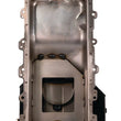 Load image into Gallery viewer, Moroso Ford 4.6/5.4L (w/Rear Sump) Kicked Out Wet Sump 7qt 6.5in Steel Oil Pan - Installation View
