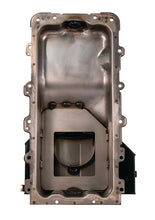 Load image into Gallery viewer, Moroso Ford 4.6/5.4L (w/Rear Sump) Kicked Out Wet Sump 7qt 6.5in Steel Oil Pan - Installation View