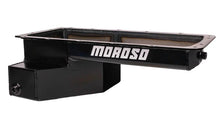 Load image into Gallery viewer, Moroso Ford 5.0 Coyote (w/Rear Sump) Road Race Baffled Wet Sump 9qt 6-5/8in Steel Oil Pan - Side View