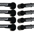 Load image into Gallery viewer, Moroso GM LS 9.75in Long Coil On Plug 90 Deg Sleeved Ultra Spark Plug Wire Set - Black - Side View
