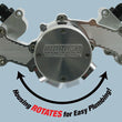 Load image into Gallery viewer, Moroso GM LS Series Electric Water Pump - Billet Aluminum - Side View