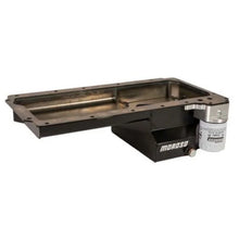 Load image into Gallery viewer, Moroso GM LS Swap/Early F-Body (w/Rear Sump/Spin-On Filter Adapter) Wet Sump 6in Steel Oil Pan - Blk