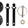 Load image into Gallery viewer, Moroso Hood Pin Set - 1/2in - Aluminum - Black - 2 Pack