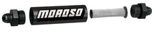 Load image into Gallery viewer, Moroso In-Line Fuel Filter - 5-1/8in - 3/8in NPT - 40 Micron SS Filter - Aluminum - Main Product View