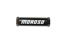 Load image into Gallery viewer, Moroso In-Line Fuel Filter - 5-1/8in - 3/8in NPT - 40 Micron SS Filter - Aluminum - Side View