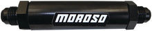 Load image into Gallery viewer, Moroso In-Line Fuel Filter - 6.5in -10An - 40 Micron SS Filter - Aluminum - Main Product View