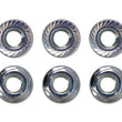Load image into Gallery viewer, Moroso M6 x 1.00 Serrated Zinc Flange Nut - 10 Pack
