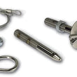 Load image into Gallery viewer, Moroso Oval Track Hood Pin Set - 3/8in Diameter - 4in Pin - Steel - 2 Pack