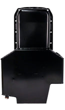 Load image into Gallery viewer, Moroso Pre-80 Chevrolet SBC (w/2 Pc Seal &amp; Low Clearance) Wet Sump 7qt 7in Steel Oil Pan - Black - Installation View