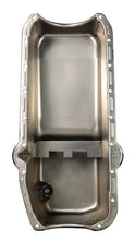 Load image into Gallery viewer, Moroso Pre-80 Chevrolet Small Block (w/Driver Side Dipstick) Wet Sump 5qt 7.5in Steel Oil Pan - Blk - Back View