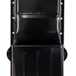 Load image into Gallery viewer, Moroso Pre-80 Chevrolet Small Block (w/Driver Side Dipstick) Wet Sump 6qt 9in Steel Oil Pan - Black - Back View
