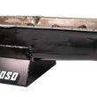 Load image into Gallery viewer, Moroso Pre-80 Chevrolet Small Block (w/Driver Side Dipstick) Wet Sump 7qt 8.25in Steel Oil Pan -Blk - Side View