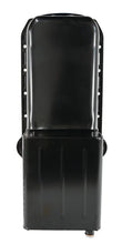 Load image into Gallery viewer, Moroso Pre-80 Chevrolet Small Block (w/Driver Side Dipstick) Wet Sump 7qt 9.5in Steel Oil Pan - Blk - Back View