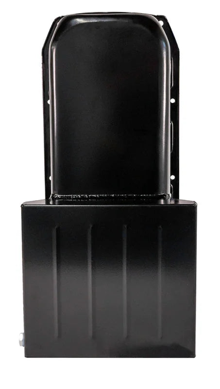 Moroso Pre-85 Chevrolet SBC (w/2 Piece Rear Main Seal) Wet Sump 7qt 8.25in Steel Oil Pan - Black - Side View