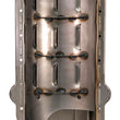 Load image into Gallery viewer, Moroso Pre-85 Chevrolet Small Block/Dart SHP Power Pouch Wet Sump 7qt 8.25in Steel Oil Pan - Black - Side View