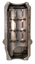 Load image into Gallery viewer, Moroso Pre-85 Chevrolet Small Block/Dart SHP Power Pouch Wet Sump 7qt 8.25in Steel Oil Pan - Black - Side View
