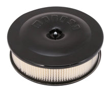 Load image into Gallery viewer, Moroso Race/Street Air Cleaner - 8-1/2in x 2-3/8in Filter - Aluminum - Black Powder Coat