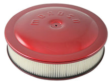 Load image into Gallery viewer, Moroso Racing Air Cleaner - 14in x 3in Filter - Aluminum - Red Powder Coat
