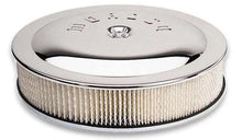 Load image into Gallery viewer, Moroso Racing Air Cleaner - 14in x 3in Filter - Flat Bottom - Steel - Chrome Plated - 4500