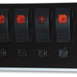 Load image into Gallery viewer, Moroso Rocker Switch Panel - Cage Mount - LED - 3.75in x 8in - Five On/Off Switches