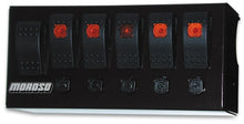 Load image into Gallery viewer, Moroso Rocker Switch Panel - Cage Mount - LED - 3.75in x 8in - Five On/Off Switches