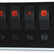 Load image into Gallery viewer, Moroso Rocker Switch Panel - Cage Mount - LED - 3.75in x 8in - Five On/Off Switches