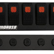 Load image into Gallery viewer, Moroso Rocker Switch Panel - Flat Surface Mount - LED - 2.488in x 6.695in - Five On/Off Switches