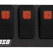 Load image into Gallery viewer, Moroso Rocker Switch Panel - Flat Surface Mount - LED - 2.488in x 6.695in - Five On/Off Switches