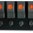 Load image into Gallery viewer, Moroso Rocker Switch Panel - Flat Surface Mount - LED - 3-3/8in x 8in - Five On/Off Switches