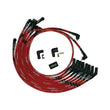 Load image into Gallery viewer, Moroso SB Ford 351W 135 Deg Plug Boots Non-HEI Sleeved Ultra Spark Plug Wire Set - Red