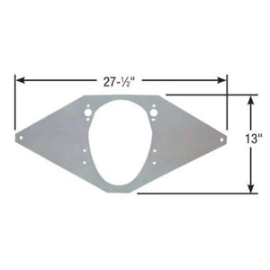 Moroso SBC & 90 Degree V6 Front Motor Plate 2 Piece Seal Engines Pre-Trimmed