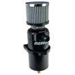 Load image into Gallery viewer, Moroso Single Inlet -10AN Billet Breather Tank Catch Can - Black