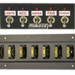 Load image into Gallery viewer, Moroso Toggle Switch Panel - Dash Mount - 2in x 5.5in - Five On/Off Switches