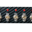 Load image into Gallery viewer, Moroso Toggle Switch Panel - Dash Mount - 2in x 5.5in - Grey/Black Fiber Design