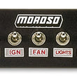 Load image into Gallery viewer, Moroso Toggle Switch Panel - Econo - 4in x 5in - Four On/Off Switches