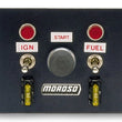 Load image into Gallery viewer, Moroso Toggle Switch Panel - Oval Track - 4in x 5in - Two On/Off Switches
