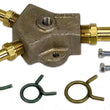 Load image into Gallery viewer, Moroso Universal Fuel Block Kit - 1/2in Hose Inlet w/Two 3/8in Hose Outlets