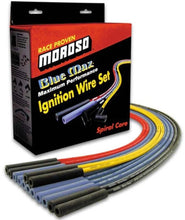 Load image into Gallery viewer, Moroso Universal Ignition Wire Set - Blue Max - Spiral Core - Unsleeved - Straight - Yellow - Side View