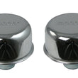Load image into Gallery viewer, Moroso Valve Cover Breather - 1.22in Diameter - One Piece Push-In Type - Chrome Plated - 2 Pack