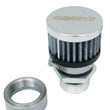 Load image into Gallery viewer, Moroso Weld-On Valve Cover Breather Kit - Steel Valve Covers - Chrome Finish