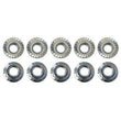 Load image into Gallery viewer, Moroso Zinc Serrated Flange Nuts - M8 X 1.25 (10 Pack)