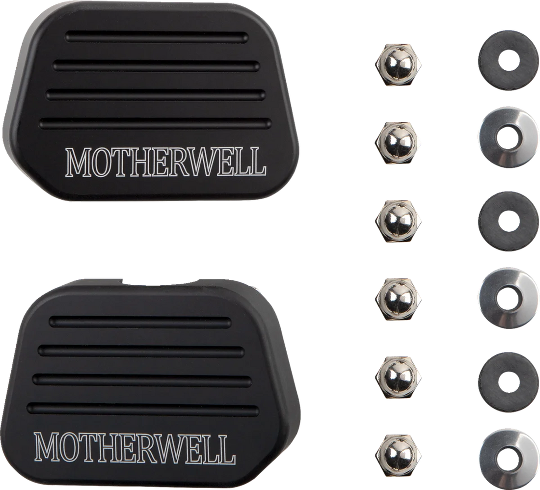 Motherwell Luggage Rack For Tall Sissy Bar - Matte Black MWL-159-MB - Side View